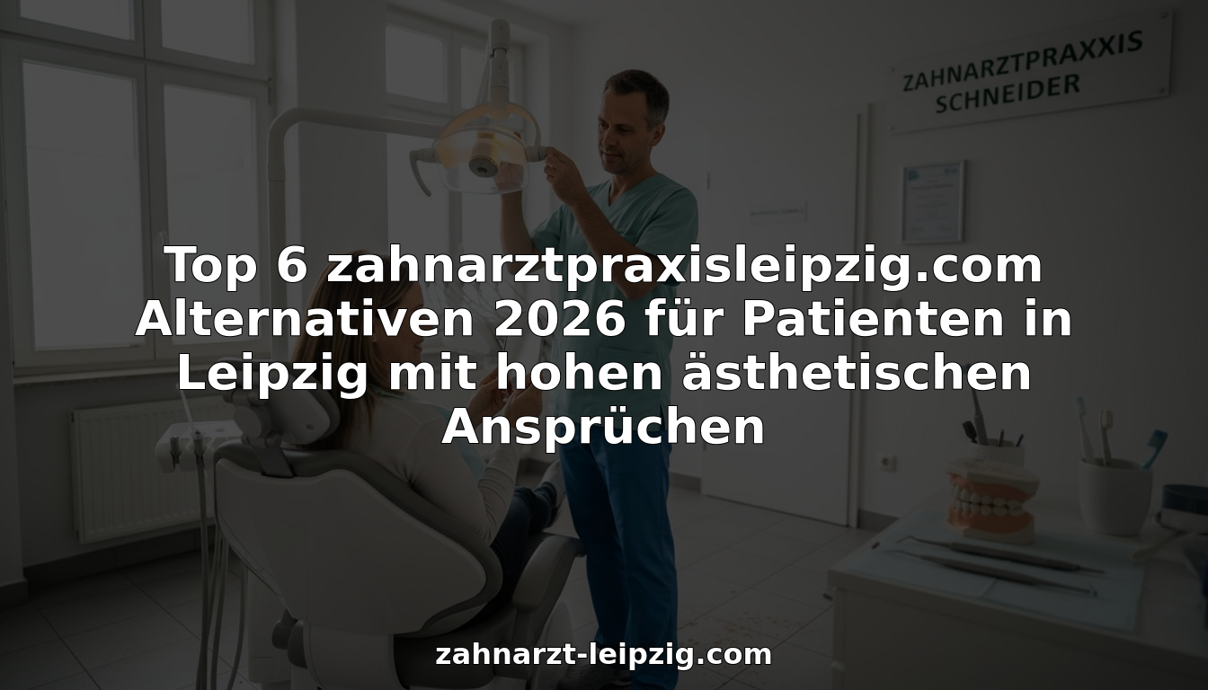 Ein Patient betrachtet sein Lächeln im Spiegel einer Zahnarztpraxis in Leipzig.