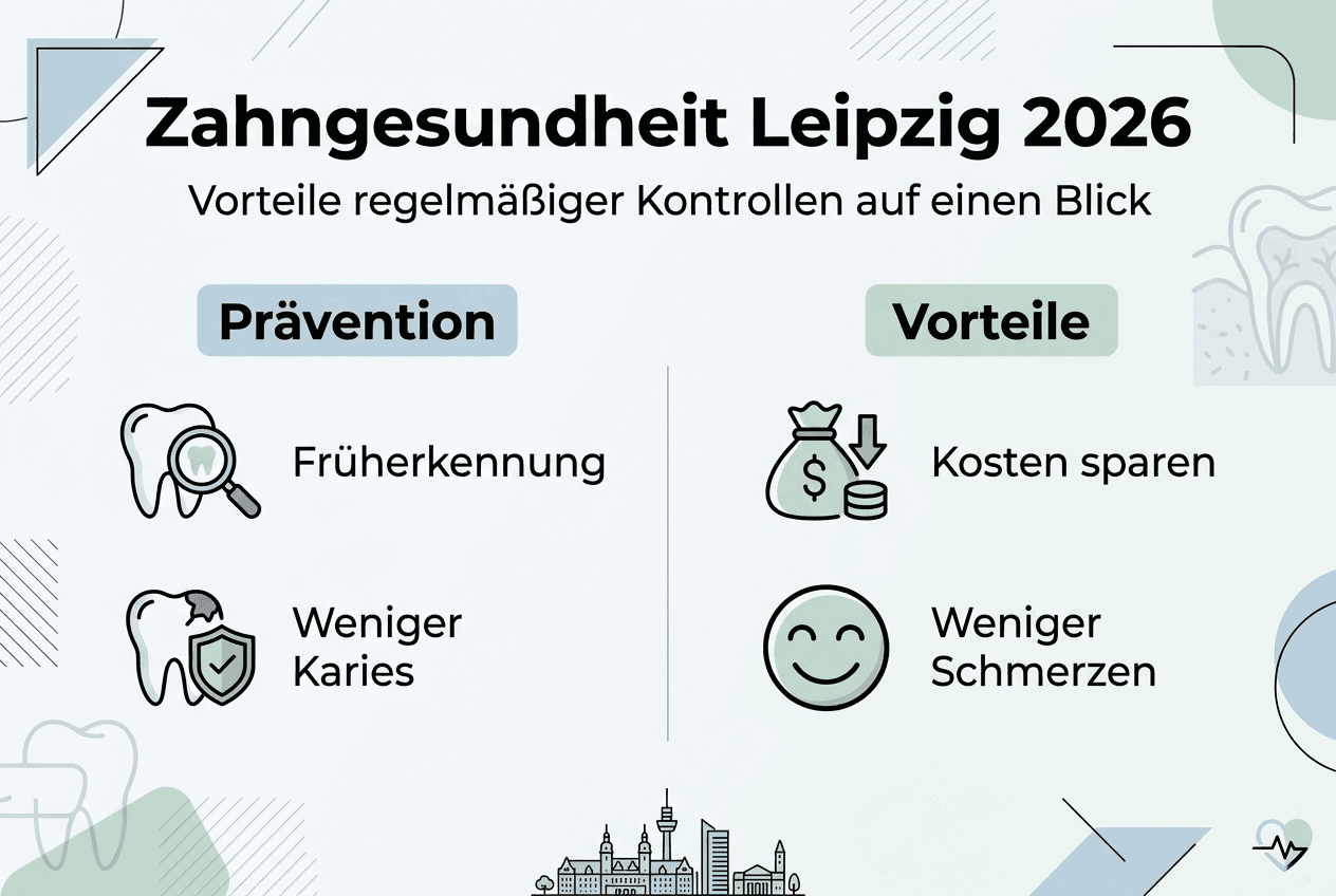 Infografik: Zahngesundheit in Leipzig – Wie Vorsorge Ihren Alltag erleichtert
