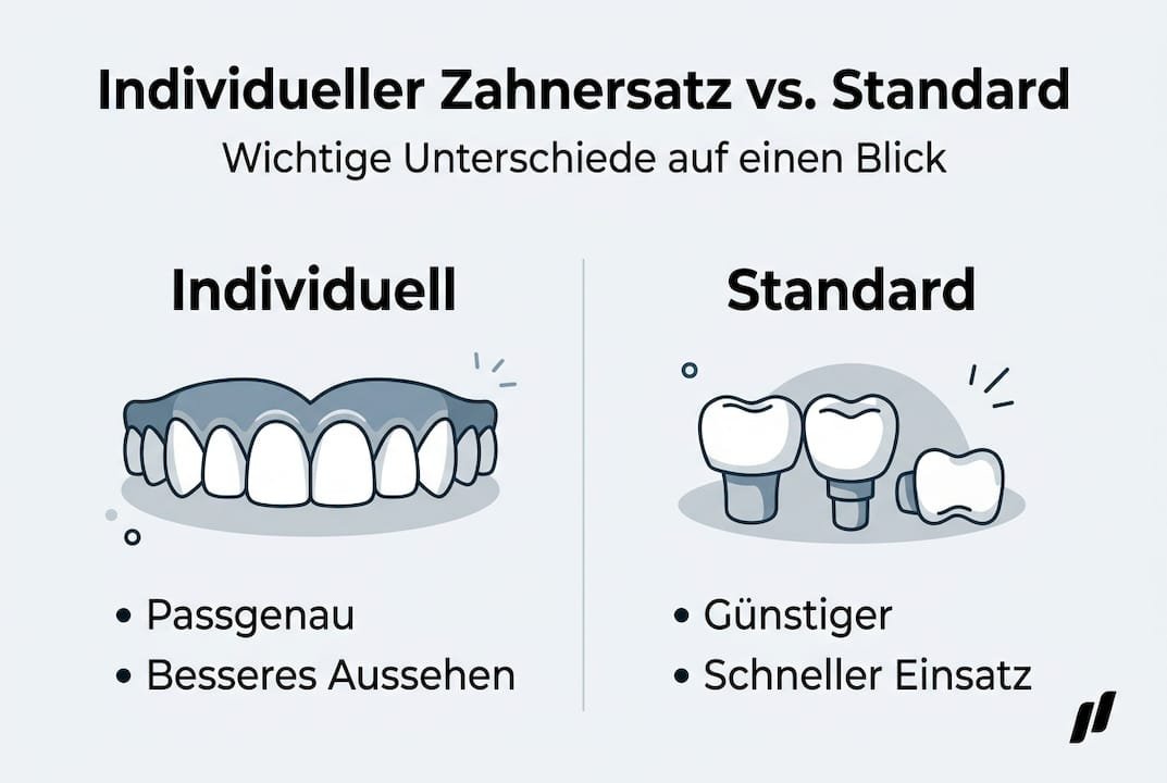 Übersicht: Die wichtigsten Zahnersatz-Optionen im direkten Vergleich