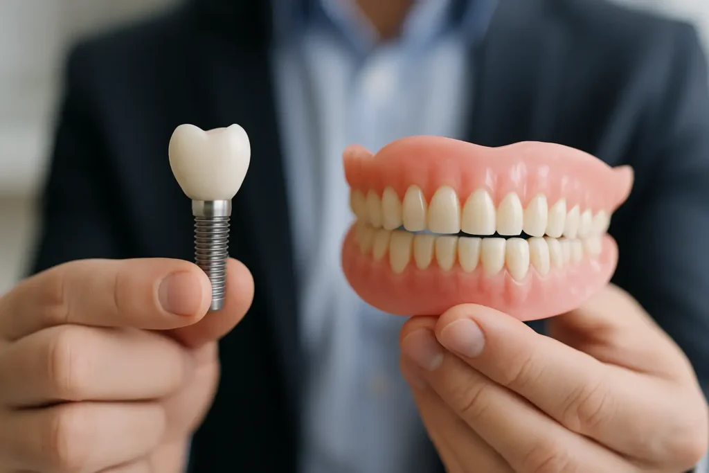 Feste Zähne oder herausnehmbar?