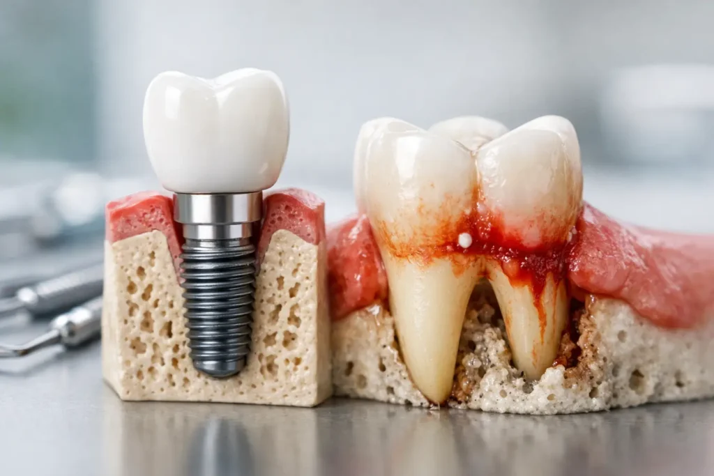 Implantat trotz Parodontitis - wann geht es?