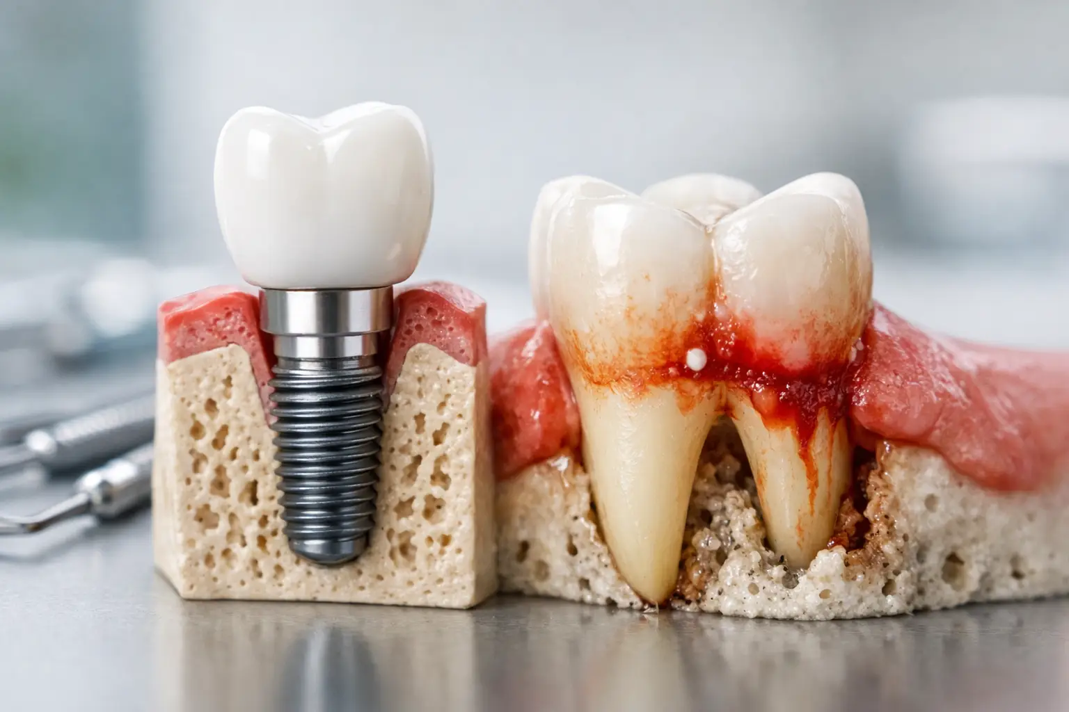 Implantat trotz Parodontitis - wann geht es?