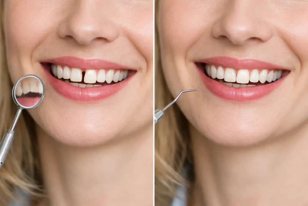 Zahnlücke schließen bei Erwachsenen