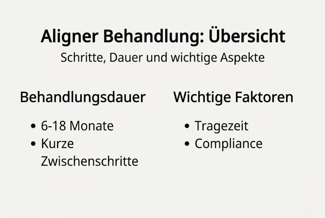 Übersicht: Wie lange dauert eine Aligner-Therapie? Die wichtigsten Einflussfaktoren auf einen Blick