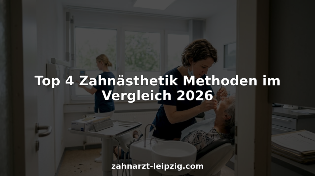 Ein Zahnarzt führt in seiner Praxis eine ästhetische Zahnbehandlung durch.