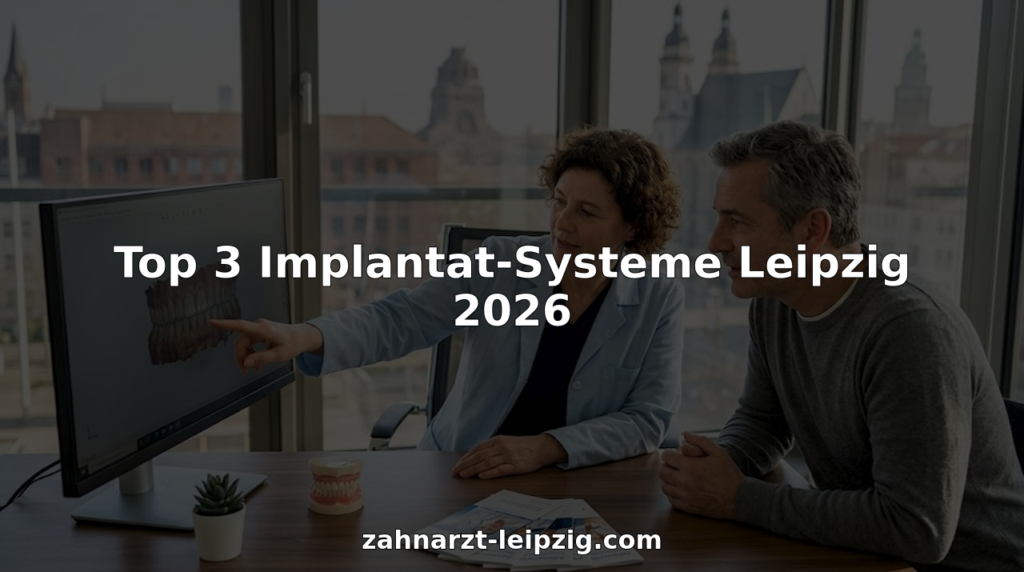 Der Zahnarzt erklärt einer Patientin die Möglichkeiten und Vorteile von Zahnimplantaten.