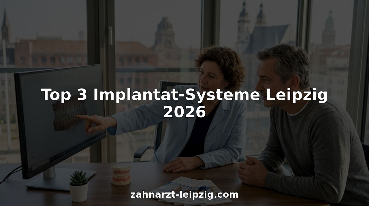 Der Zahnarzt erklärt einer Patientin die Möglichkeiten und Vorteile von Zahnimplantaten.