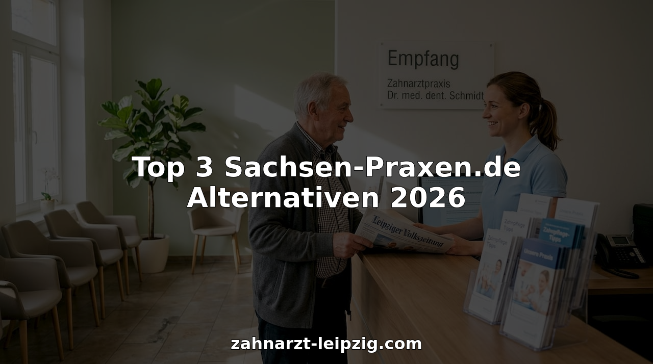 Die Empfangsdame begrüßt einen Patienten in der Zahnarztpraxis.
