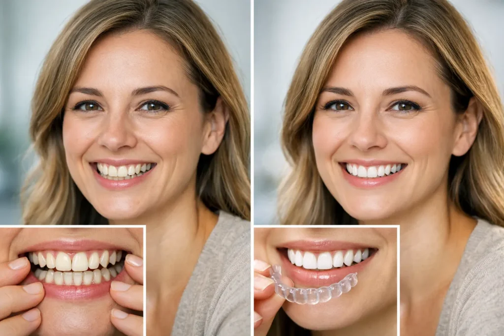 Invisalign Erwachsene vorher nachher Beispiel