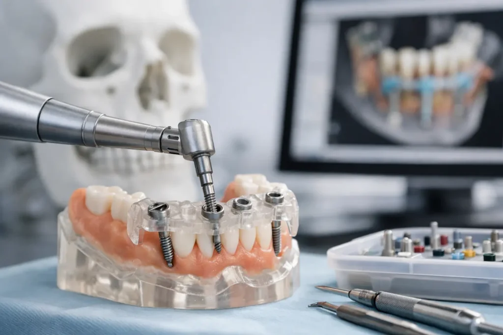 Guide navigierte Chirurgie beim Implantat