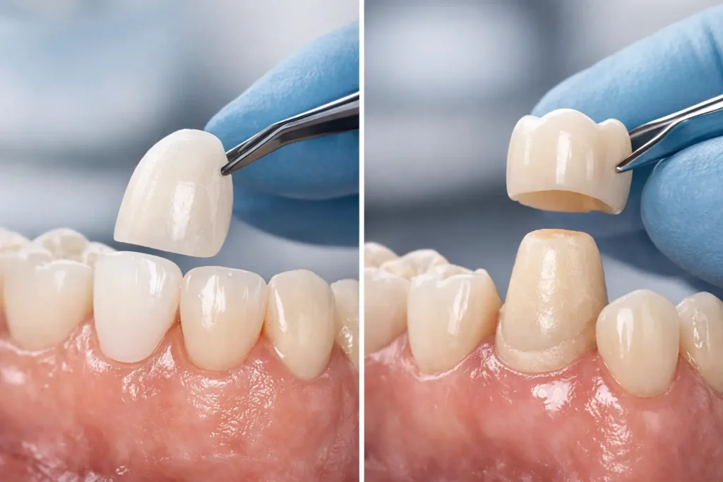 Veneer oder Krone: Was passt zu Ihrem Zahn?