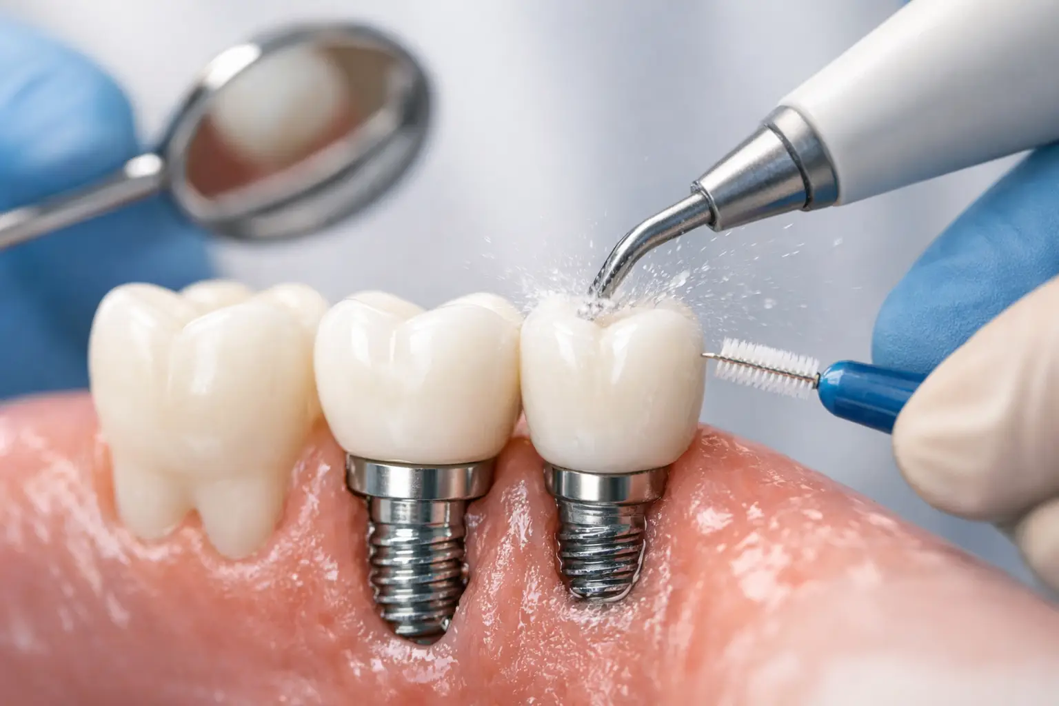 Zahnreinigung bei Implantaten richtig planen